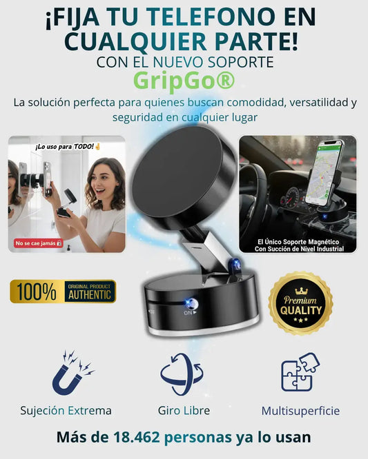 Gripgo Tú Soporte Magnético con succión al Vacío